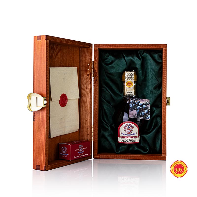 Aceto Balsamico Tradizionale di Modena DOP/g.U., Riserva Ginepro, 80 jaar, Malpighi, 100 ml