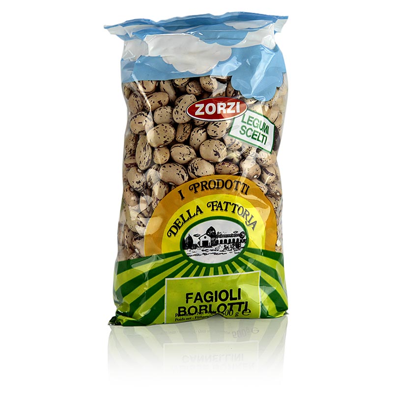 Bonen, borlotti - kwartelbonen, klein, gedroogd, 500 g