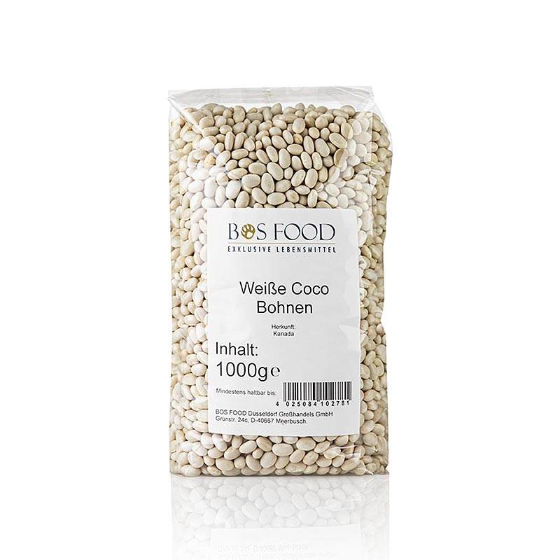 Coco-bonen, wit en zeer klein, gedroogd, 1 kg