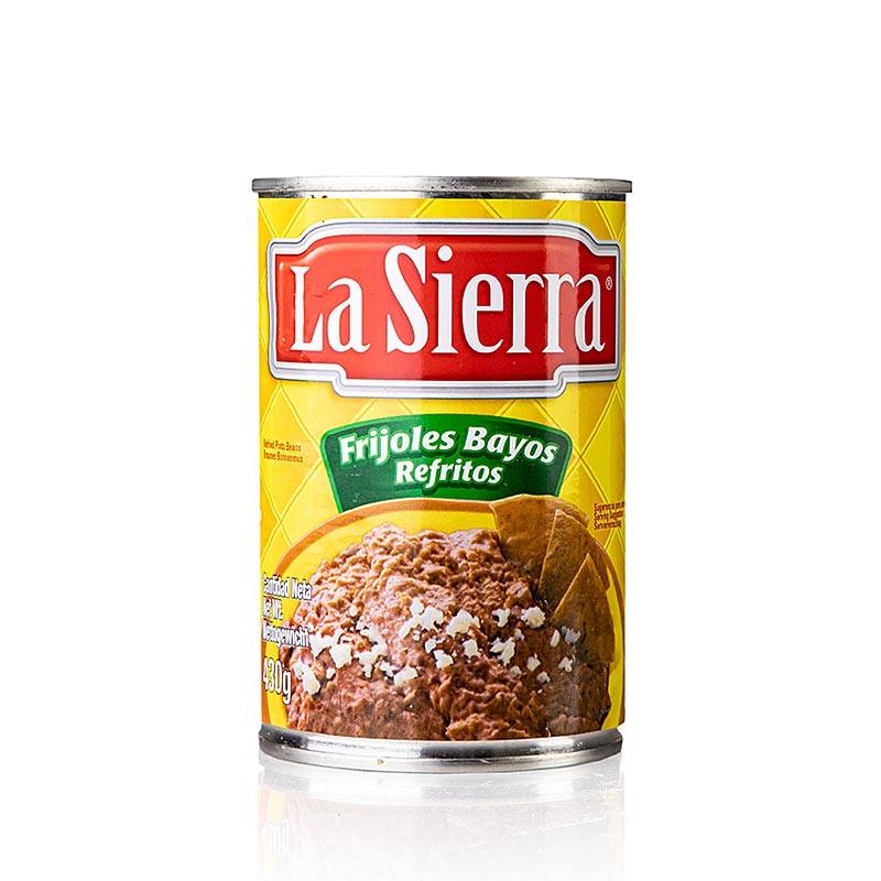 Refried beans, bruine bonenpuree/bonenpasta, gekruid, 430 g