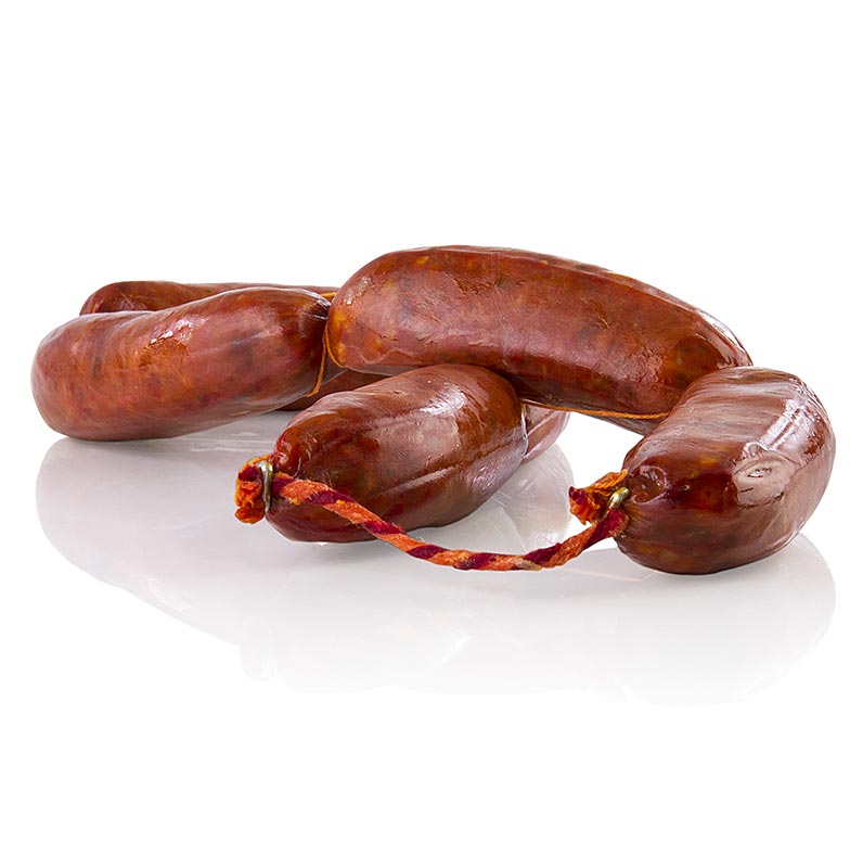 Chorizo Rosario worstjes - de la Stra Julia, eenvoudige kwaliteit, pikant, ca. 300 g, 6 stuks