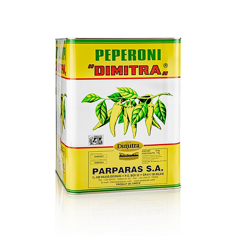 Ingemaakte peperoni, mild, 15 kg