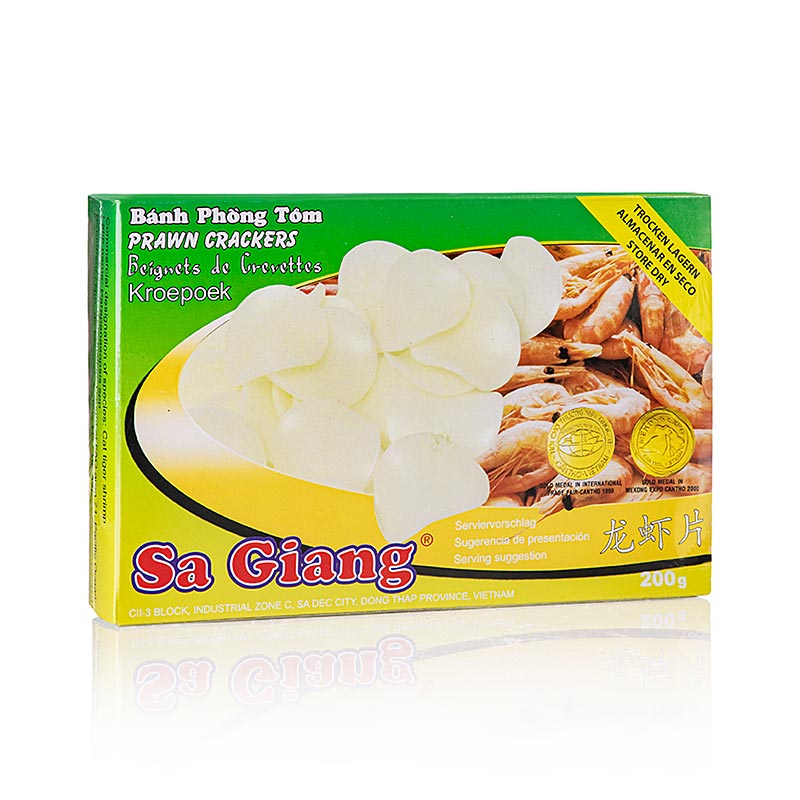 Kroepoek met garnalen, ongebakken, Sagiang, 200 g