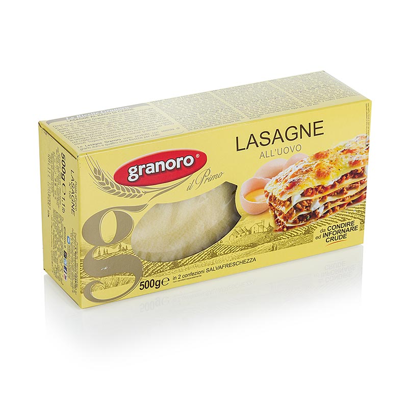 Granoro Lasagne met ei, 82 x 60 x 1 mm, nr. 120, 500 g