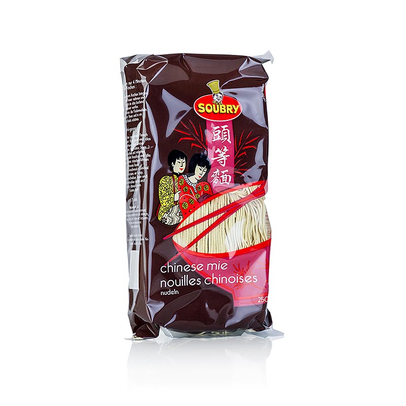 Mie-noedels, zonder ei, van Soubry, 3 kg, 12 x 250 g