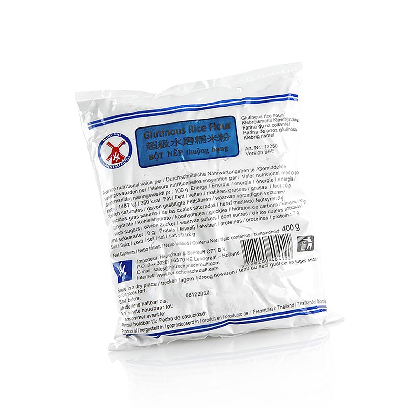 Glutinous rijstmeel, wit, 400 g