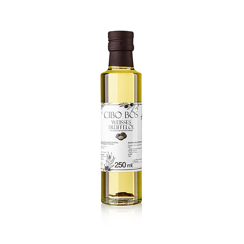 CIBO BOS Extra vierge olijfolie met witte truffelsmaak (truffelolie), 250 ml