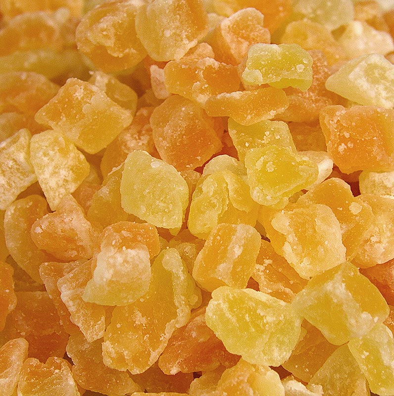 Verse, sappige blokjes Cantaloupe meloen, ongezwaveld, gezoet, verpakt in 1 kg