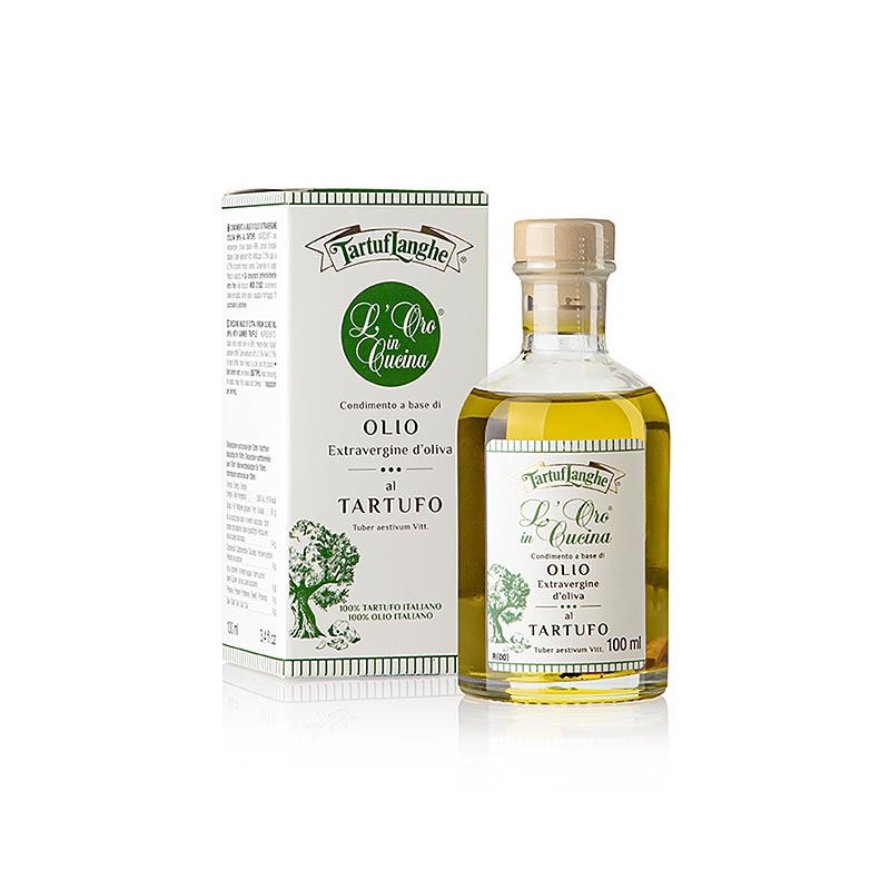 Extra vierge olijfolie met zomertruffel & aroma (truffelolie), Tartuflanghe, 100 ml
