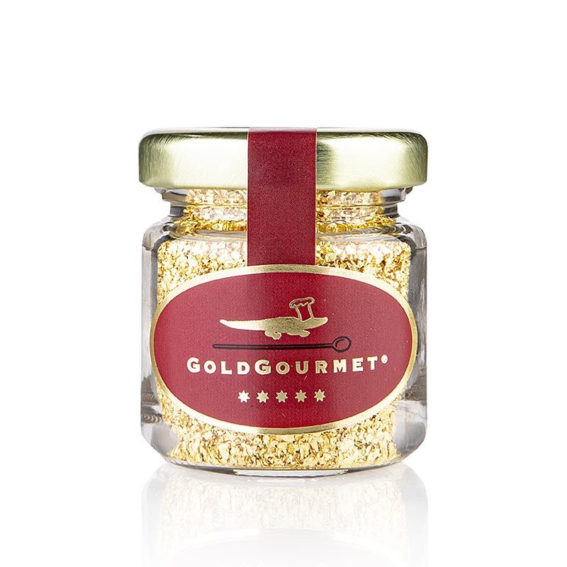Goud - bladgoudvlokken, klein, 22 karaat, E175, 1 g