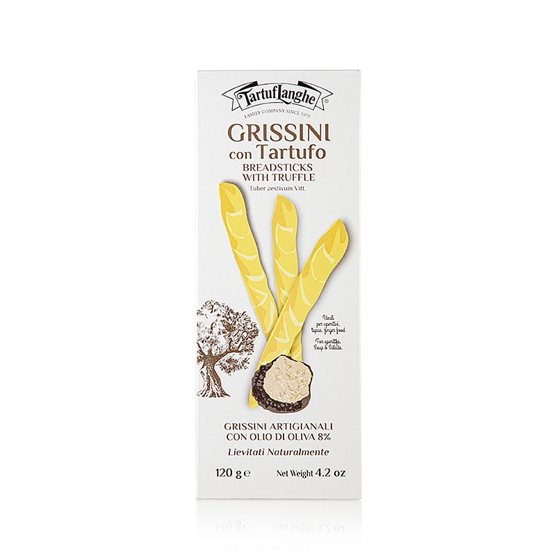 Tartuflanghe Grissini con Tartufo, met zwarte zomertruffels en olijfolie 120 g