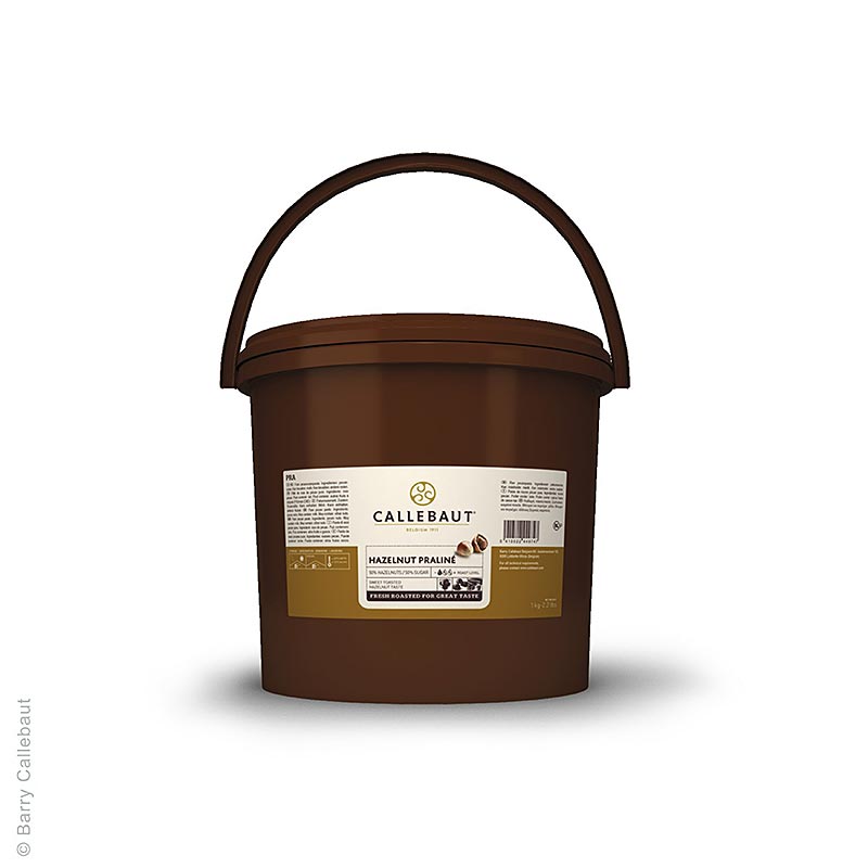 Praliné massa hazelnoot 50%, gezoet, Callebaut, 5 kg