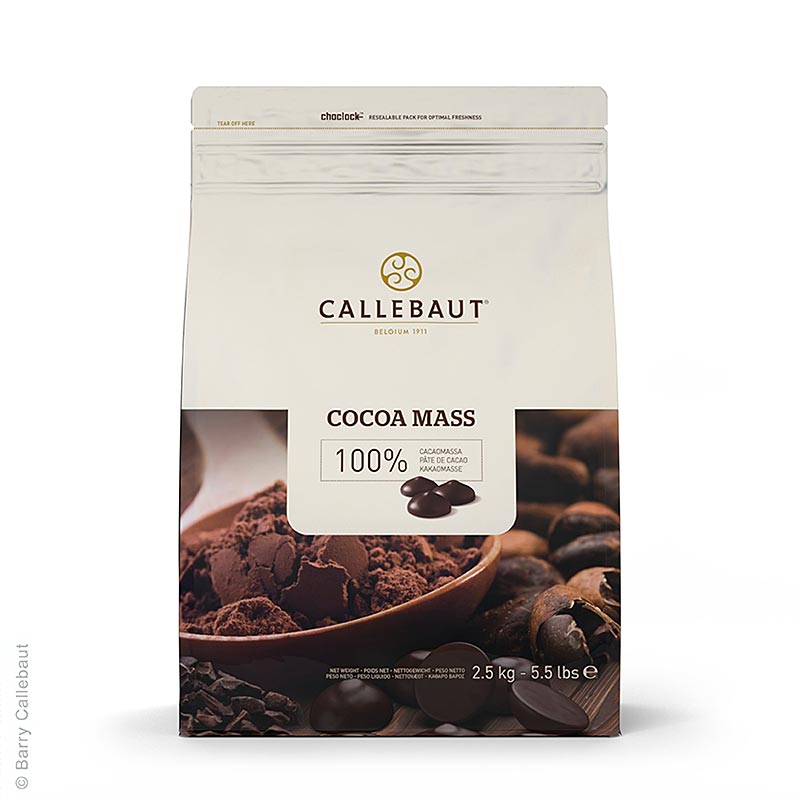 Cacaomassa Extra, Callets, 100% cacao, Callebaut, 2,5 kg
