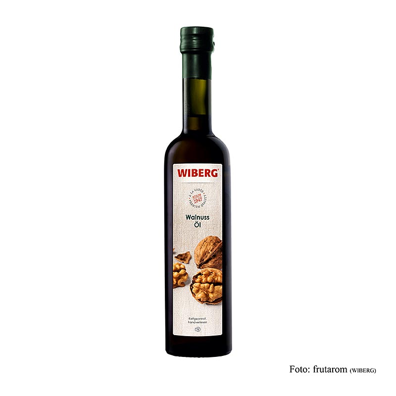 Wiberg Walnootolie, koudgeperst, van met de hand geplukte walnoten, 500 ml