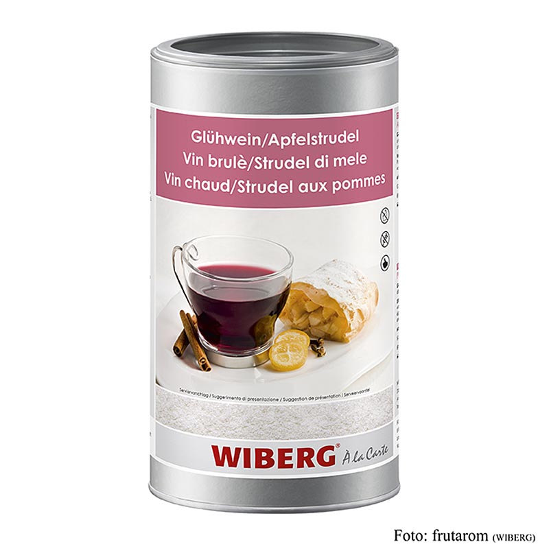 Wiberg Glühwein/Apfelstrudel, aroma-preparaat, voor 51 liter, 1,03 kg