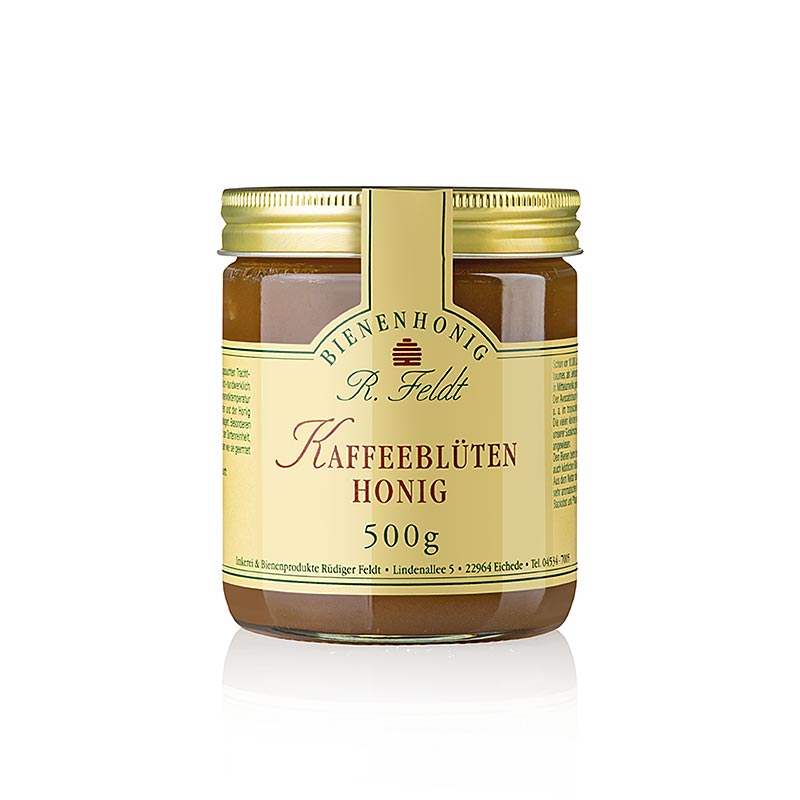 Koffiebloesemhoning, donker, romig, mild-fijn aromatisch, 500 g
