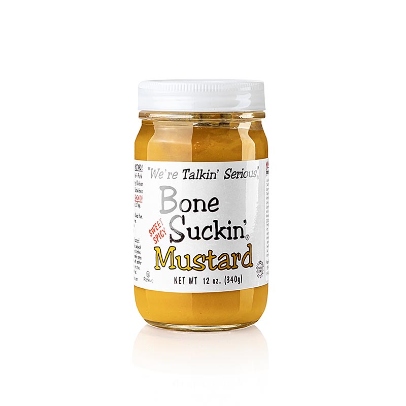 Bone Suckin´ Mustard Sweet and Hot, BBQ-mosterd, Ford´s Food, 325 ml