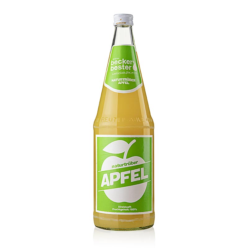 Appelsap, natuurlijk troebel, 1 liter