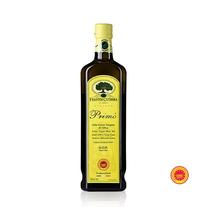Extra vierge olijfolie, Frantoi Cutrera "Primo DOP/g.U.", 100% Tonda Iblea, 750 ml