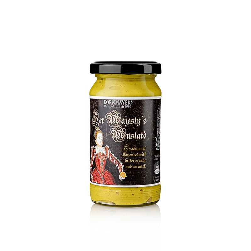 Kornmayer - Her Majestys mosterd, met bittere sinaasappel en karamel, 210 ml