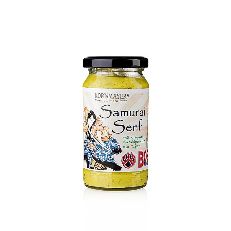 Kornmayer - Samurai mosterd, met wasabi en kruiden, 210 ml