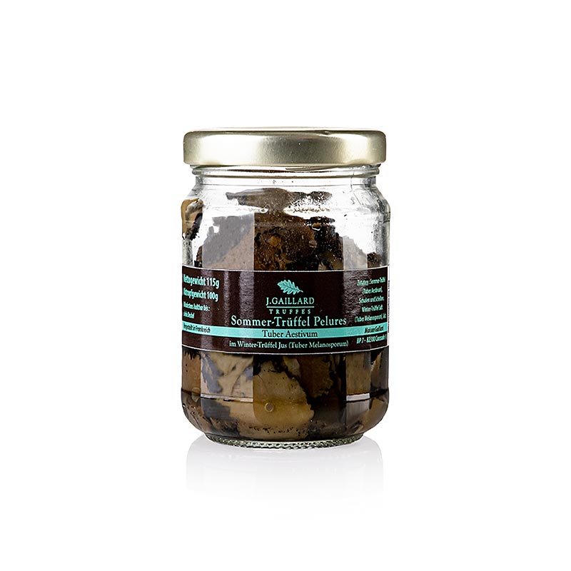 Zomertruffel Pelures, truffelschillen/-schijfjes, in wintertruffelsap, Gaillard, 115 g