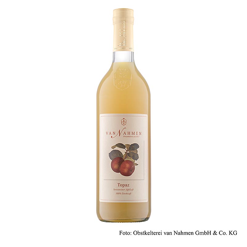 Topaz appelsap (100% versgeperst sap) 750 ml, Van Nahmen, BIO, 750 ml