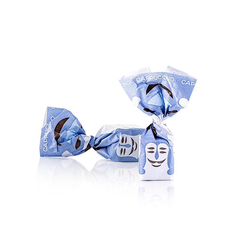 Tartuflanghe mini-truffelbonbons - Dolce d´Alba, cappuccino/cacaobonen, ca. 7 g, lichtblauw, 1 kg