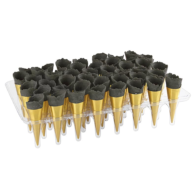 Mini-croissants goud, neutraal, zwart, ø 2,5x7,5 cm, 1,3 kg, 180 stuks