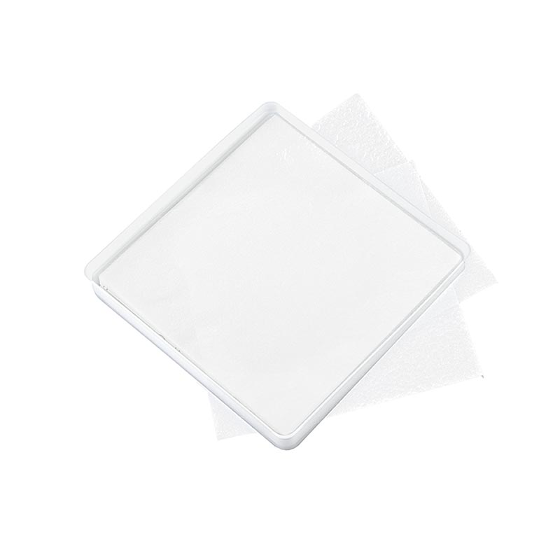 Obulato - Wafeltjes van aardappelzetmeel, transparant, vierkant, 9x9cm, 200 stuks