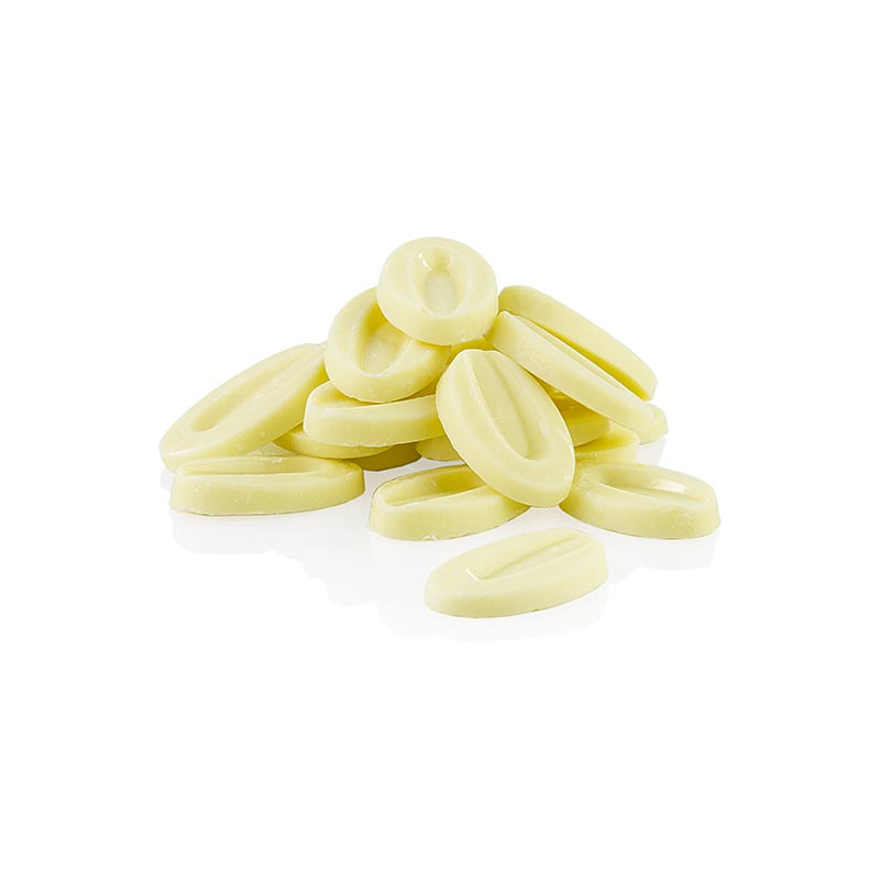 Valrhona Ivoire, witte couverture, callets, 35% cacaoboter, 1 kg