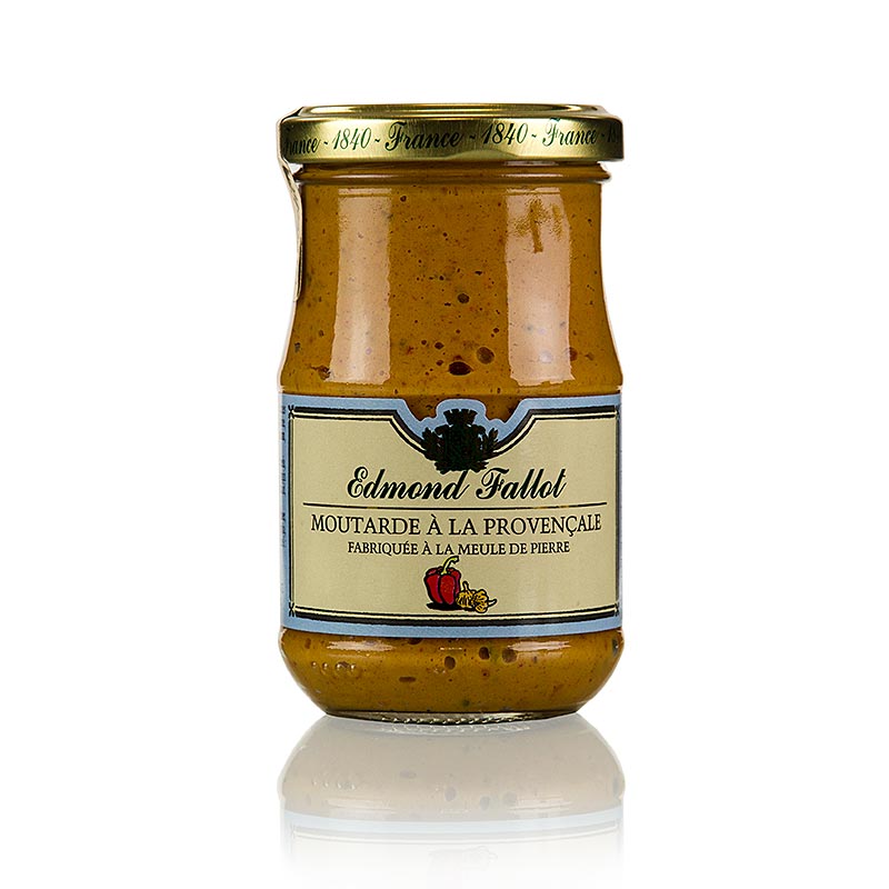 Fallot - Mosterd, fijn, met paprika en knoflook, pittig (Provençaals), 190 ml