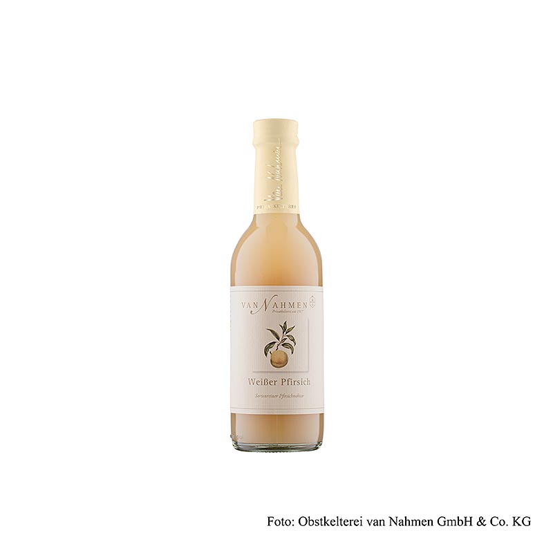 van Nahmen - Witte perziknectar, 50% versgeperst sap, 250 ml