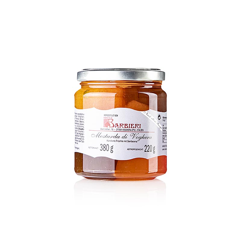 Mosterd-fruitcocktail, 380 g