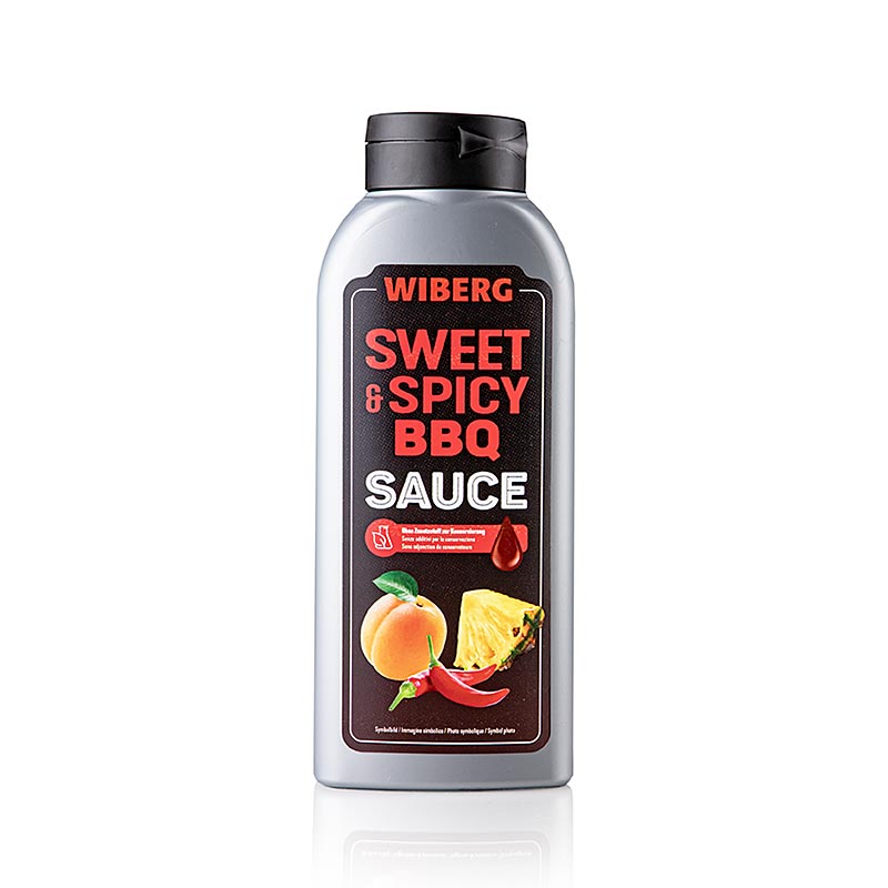 WIBERG Sweet & Sour BBQ Sauce, fruitige abrikoos met chilipeper, 695 ml