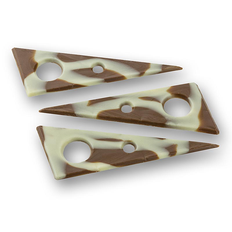 Decoratieve topping "Tramontana" - driehoekig, geperforeerd, volle melk, gemarmerd, 600 g, 131 stuks