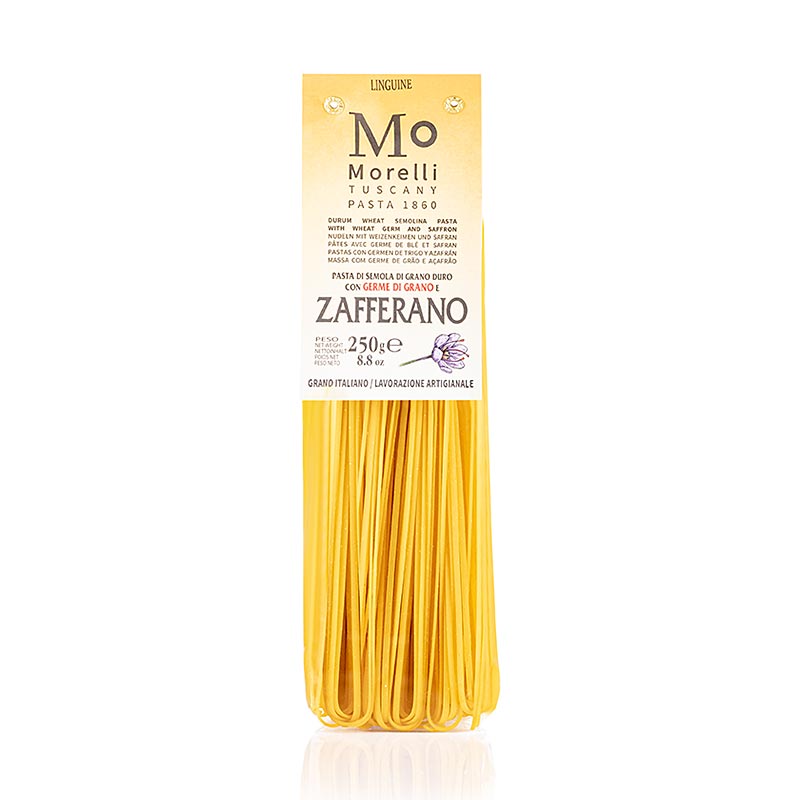 Morelli 1860 Linguine, met saffraan & tarwekiemen, 250 g