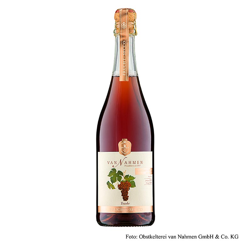Van Nahmen Druiven Fruitsecco, alcoholvrij, BIO, 750 ml