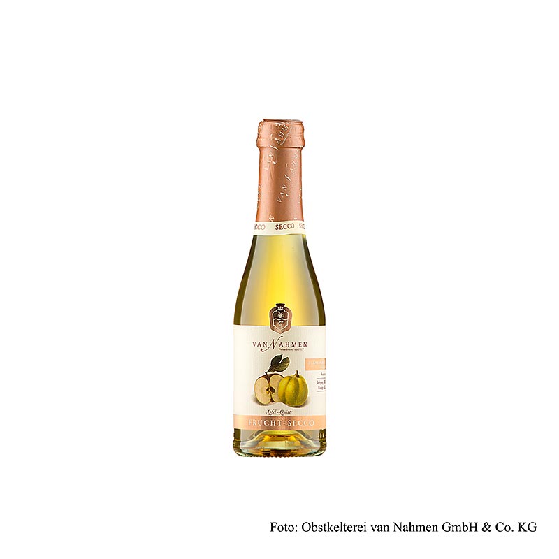 Van Nahmen appel-kweepeer fruitsecco, alcoholvrij, biologisch, 200 ml