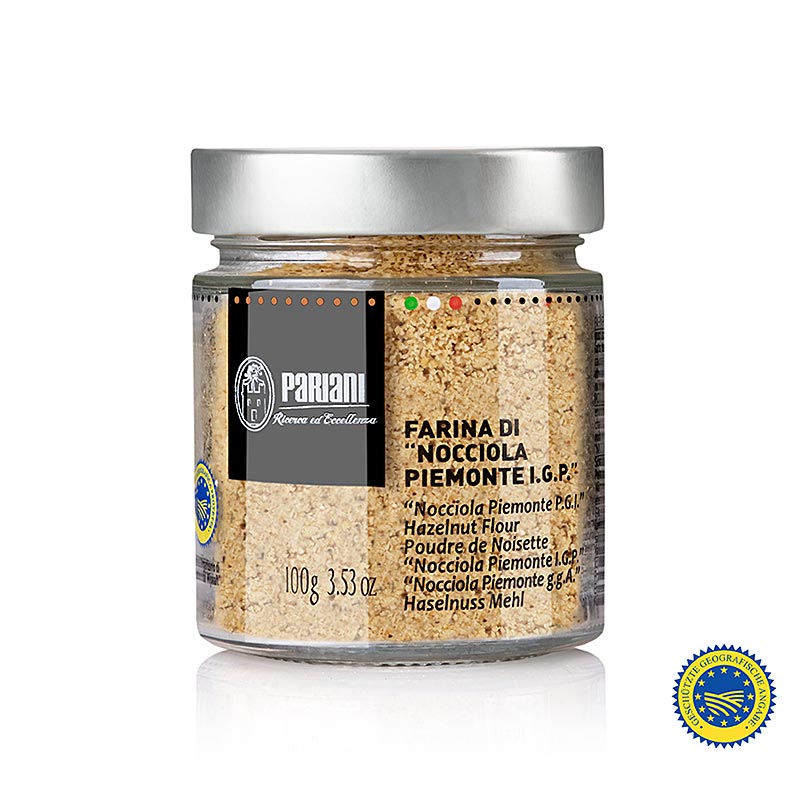 Hazelnootgriesmeel (hazelnootmeel), 100% Piemontese hazelnoten BGA, Pariani, 100 g