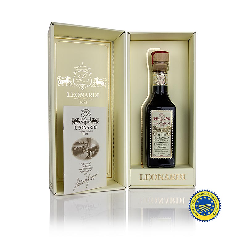 Leonardi - Aceto Balsamico di Modena IGP/g.g.A., Francobollo, 15 jaar, 250 ml