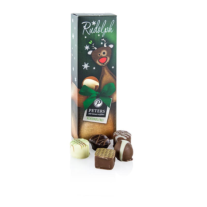 Kerstpralines - "Rudolph", alcoholvrij, Peters, 60 g, 5 stuks