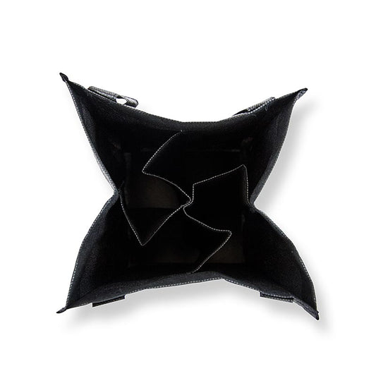 Greenbag draagtas voor 4 flessen, zwart, met BOS FOOD-logo, 1 stuk