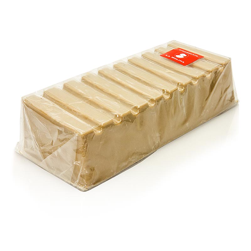 Chocolade Gianduja-nougat, wit, La Molina, 1 kg