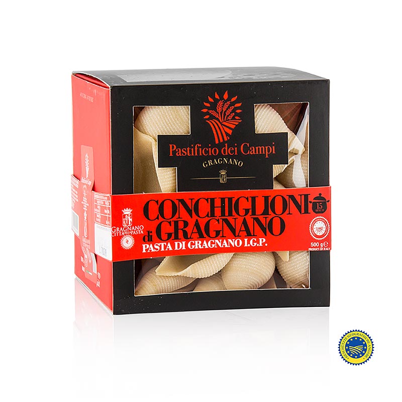 Pastificio dei Campi - Nr.57 Conchiglioni, grote mossel, Pasta di Gragnano, IGP/PDO, 500 g