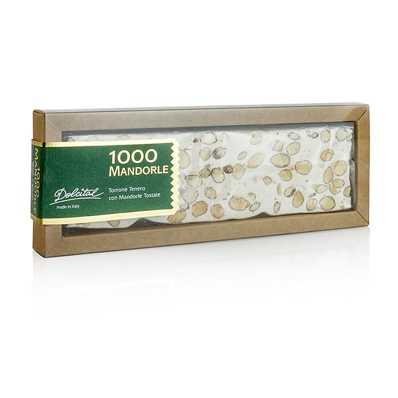Italiaanse torrone - 1000, amandel, zachte reep, 180 g