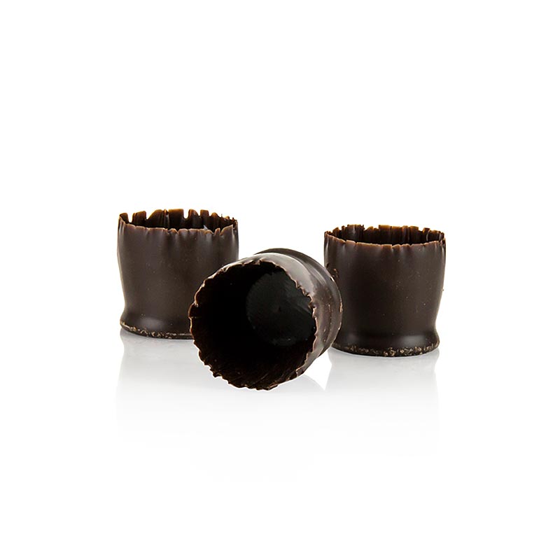Chocoladevorm - "Snobinettes", pure chocolade, ø 23-27 mm, 26 mm hoog, Mona Lisa, 430 g, 90 stuks