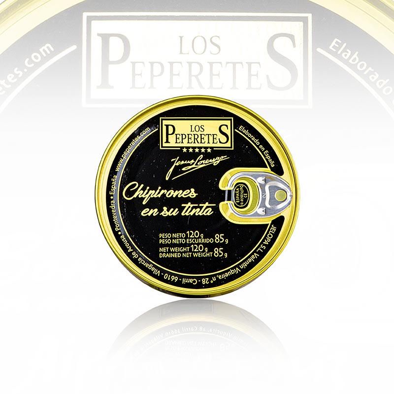 Inktvisjes in inkt - Chipirones en su tinta, Los Peperetes, 120 g