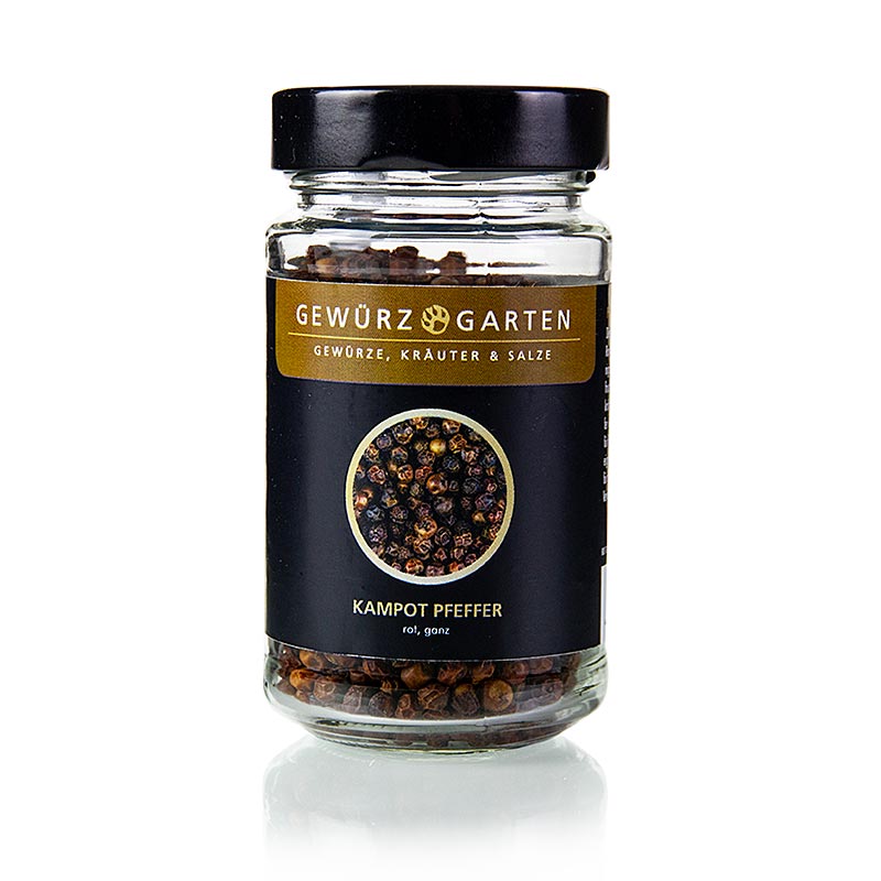 Gewürzgarten Kampot peper, rode peper uit Cambodja, heel, 120 g
