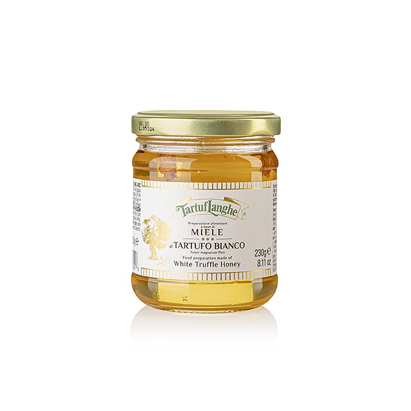 Tartuflanghe Acaciahoning, licht, met witte truffel & aroma, 230 g